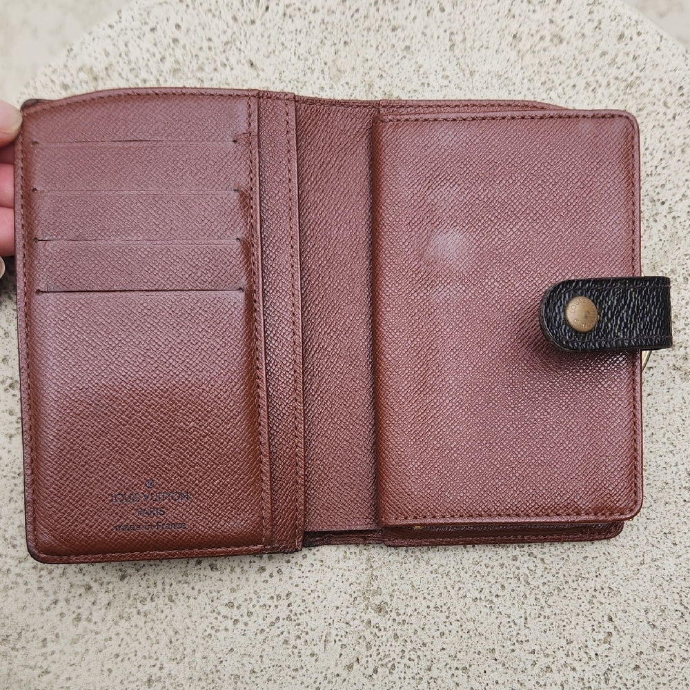 Louis Vuitton Black and Gold Monogram Wallet - Picture 11 of 17